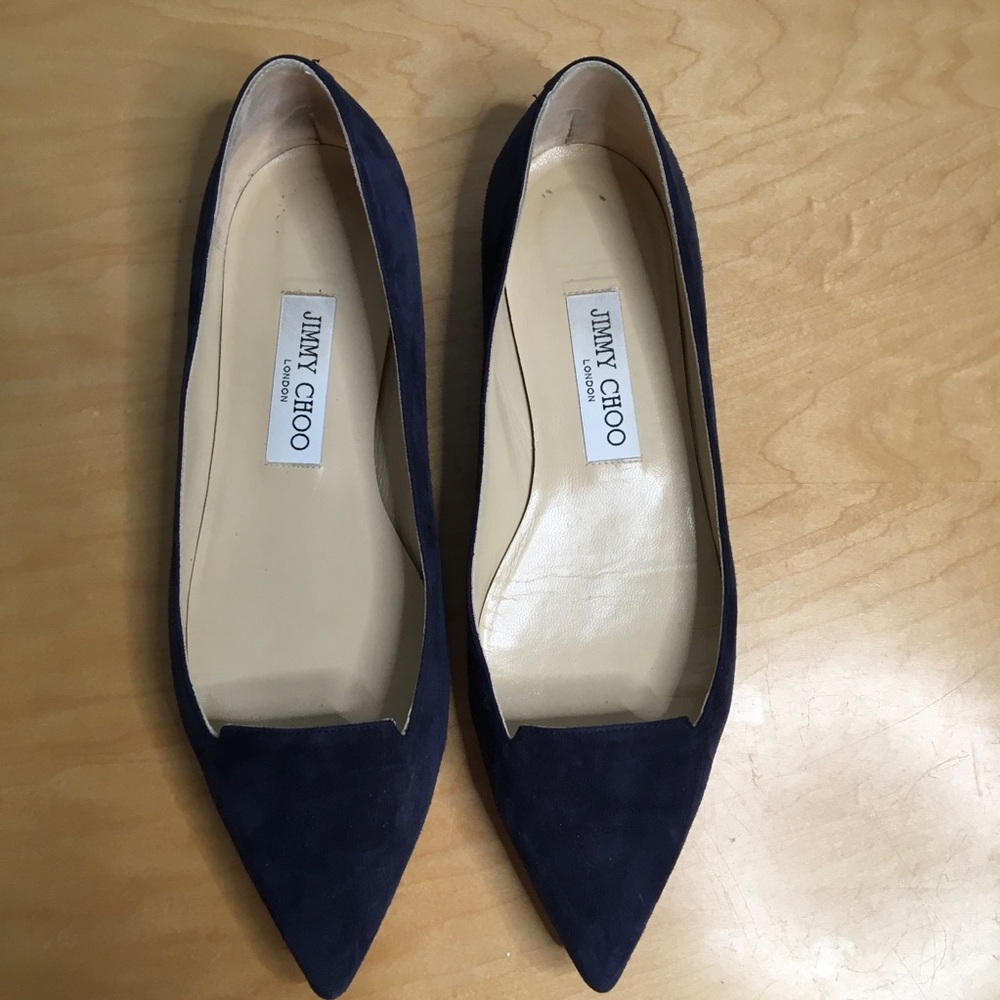 Jimmy Choo Attila Pointed Toe Flats